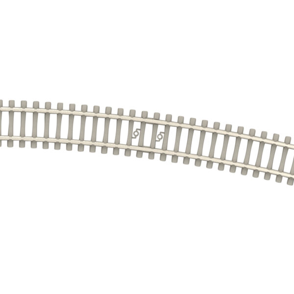 Minitrix Curved Track with Concrete Ties Radius 492.6 mm / 19-3/8"