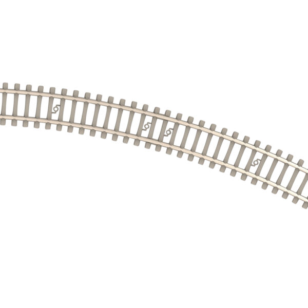Minitrix Curved Track with Concrete Ties Radius 295.4 mm / 11-5/8"