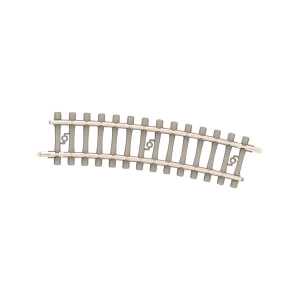 Minitrix Curved Track with Concrete Ties Radius 228.2 mm / 9"