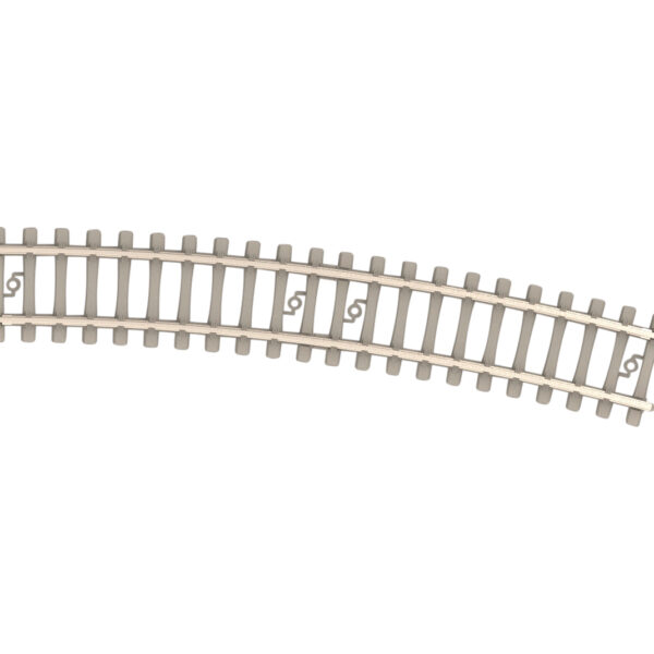 Minitrix Curved Track with Concrete Ties Radius 362.6 mm / 14-1/4"
