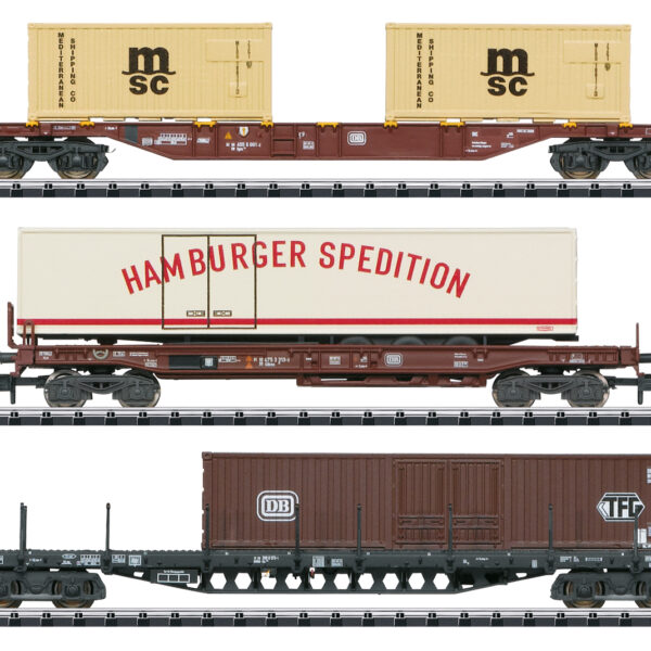 Container Service Freight Car Set